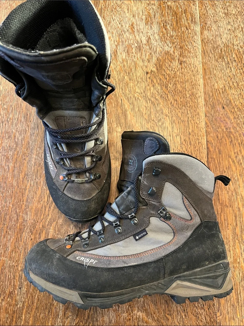Men's Crispi Colorado Brown/Gray Hunting Boots - Rugged Waterproof Support 12EE